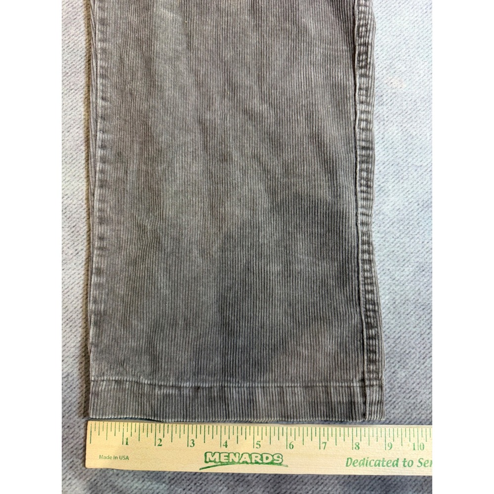 Arizona Jean Co Mens Gray Corduroy Cargo Pants Loose Fit 30x32 Workwear Utility - Picture 7 of 7